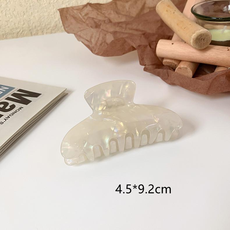 1pcs Korean Coffee Large Hair Claws Acrylic Hairpins Barrette Crab Hair Clips Headwear for Women Girls Braiders Hair Accessories