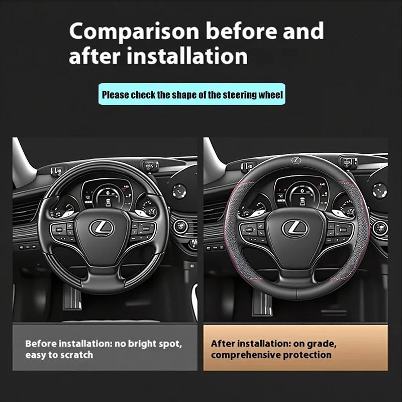 PPFX2 Кожаная Накладка на Руль Автомобиля Lexus Противоскользящие Аксессуары Для Lexus F SPORT ES RX NX LS UX LM LX GX LC RZ IS CT GS RC HS SC