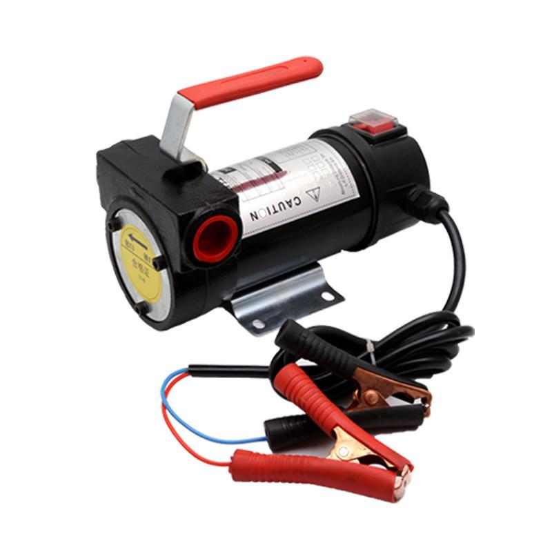 Small Handheld Diesel Pump 12V/24V Portable Electric Oil Pump High Power Self Priming Refueling Pump