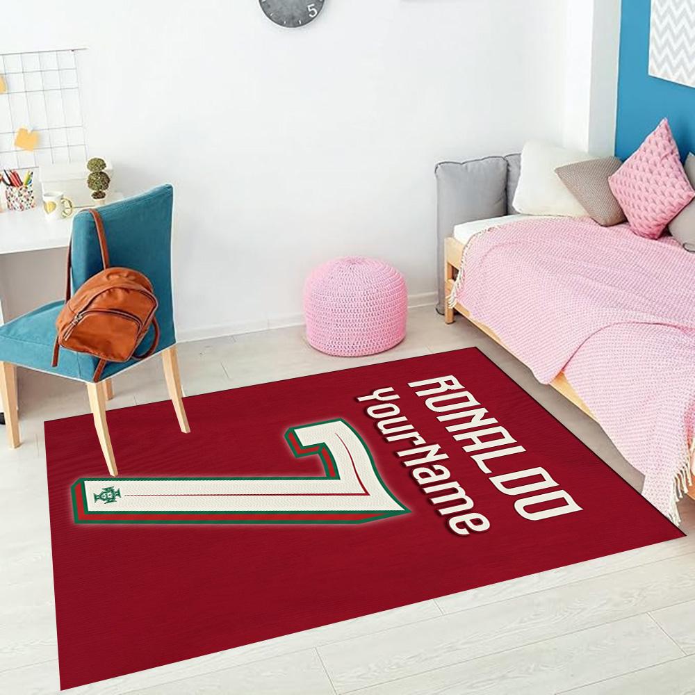 Cristiano Ronaldo (7) Customize your name rug, office chair cushion, home bedroom living room gift.