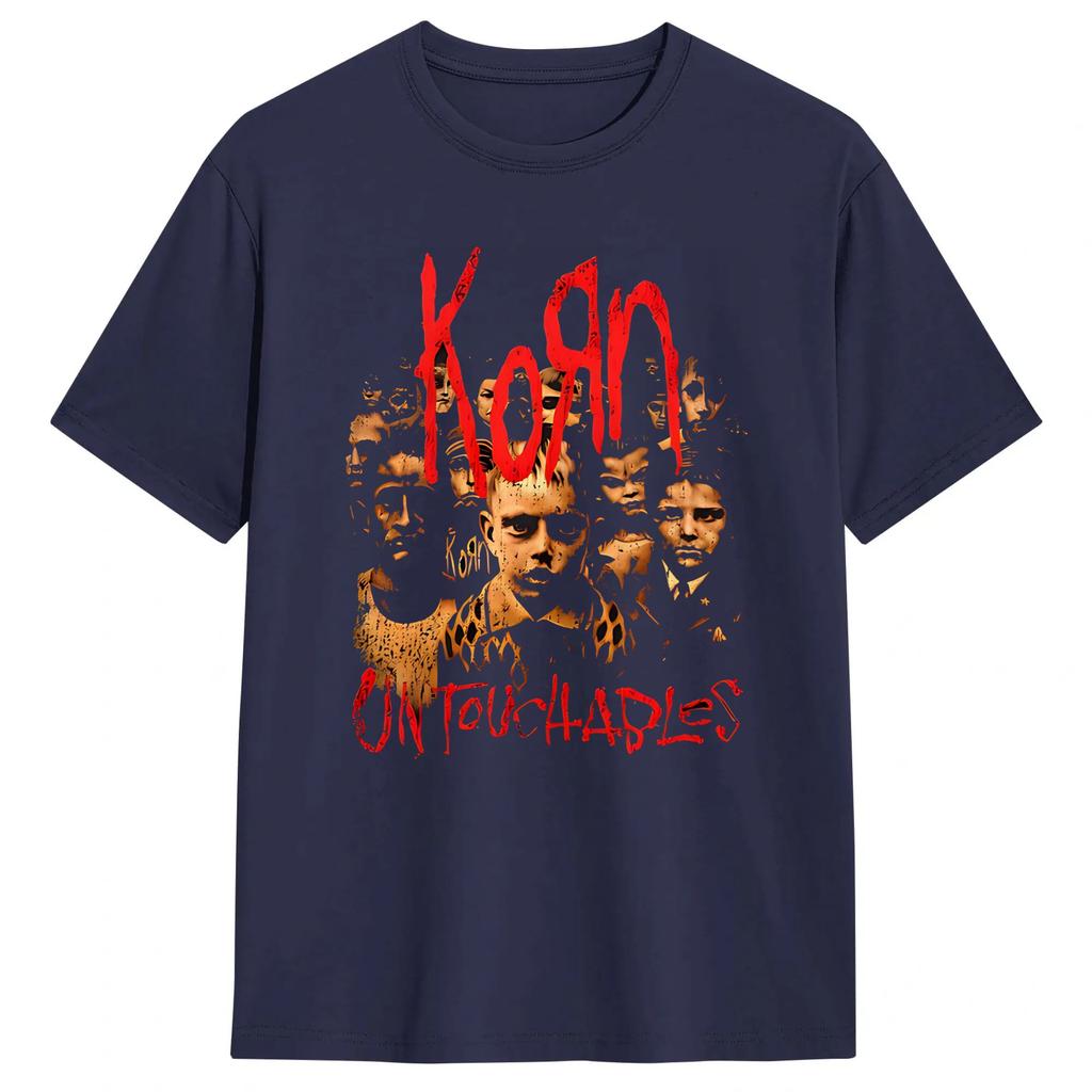 NuMetal Band Korn Issues 2026 Music Pure Cotton T Shirt For Unisex Summer Classic TShirts ONeck Hippie Tees Oversize Design