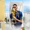Mbappe Personalized Text Beach Towel Super Soft & Absorbent For Beach Bathroom Outdoor Swimming Pool Camping Picnic Yoga Diving Vacation Accessories