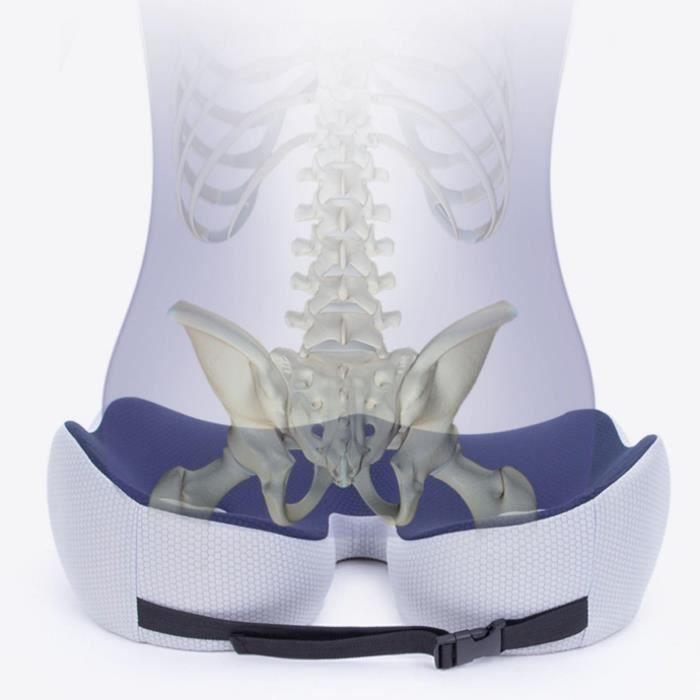 Coussin de siège - Mousse à mémoire de forme - Ergonomique - Soutien adaptatif - Confort optimal