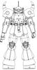 Костюм Gunpla MG Gouf 1/100 MS-07B Ver2.0 (Мобильный Гандам)