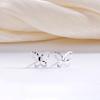 Butterfly Stud Earrings Women's Fashion Simple, Small and Exquisite Temperament Versatile Ins Style Butterfly Ear Jewelry Women