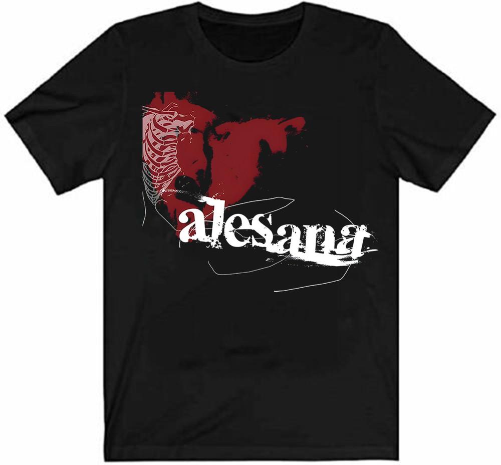 Винтажная футболка группы Alesana с коротким рукавом, хлопковая, черная, все размеры, унисекс BL214