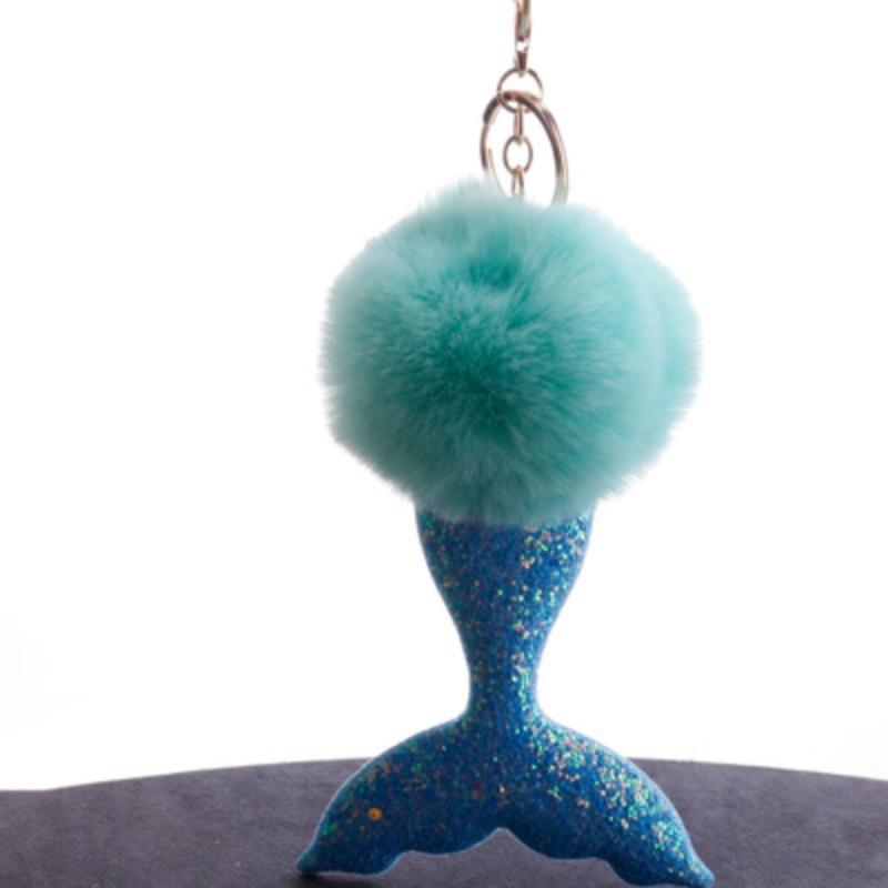 Распродажа, помпон ручной работы из меха для брелоков из кроличьего меха, брелки для ключей, держатель для ключей, сумка для телефона, ювелирные украшения, аксессуары