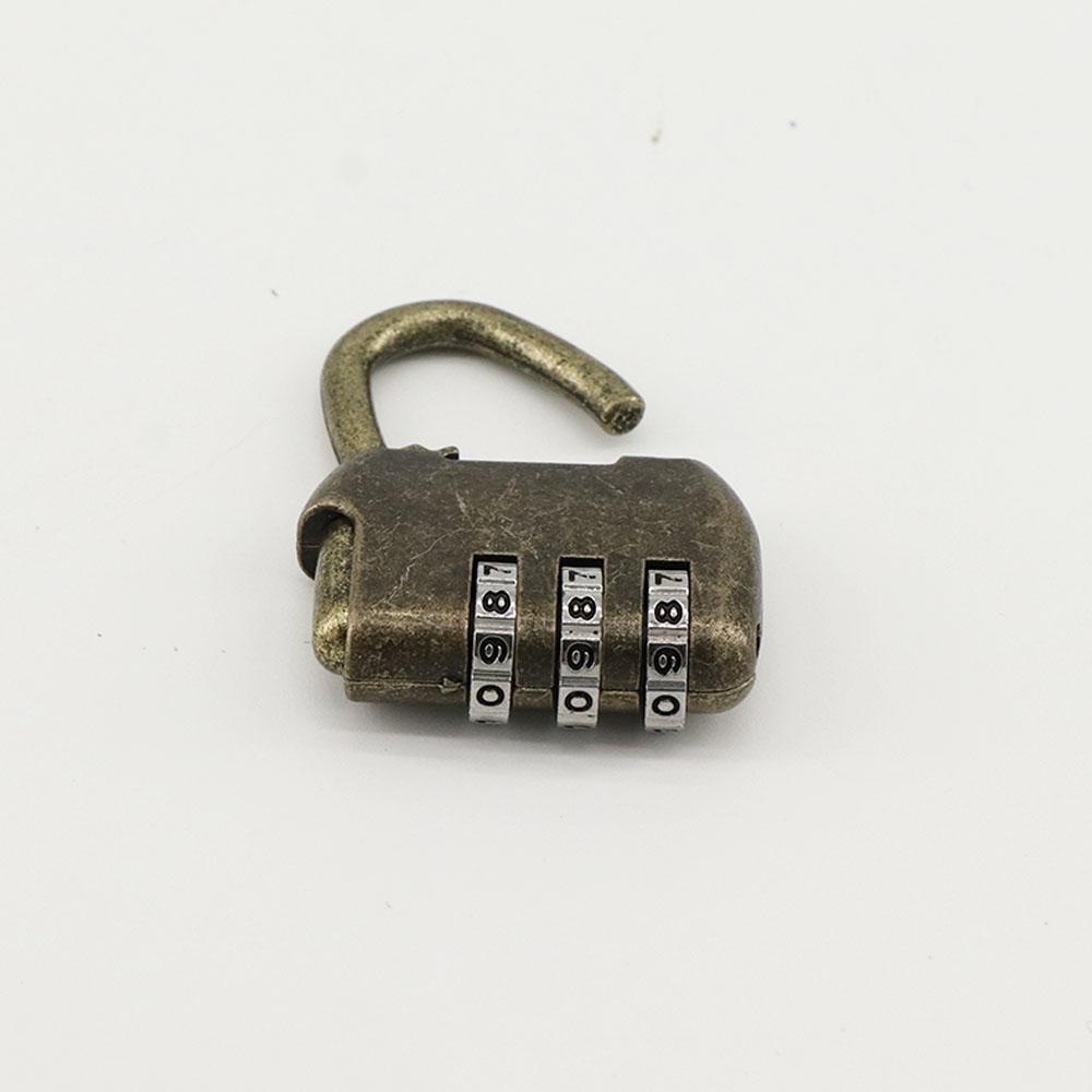 Zine Alloy Vintage Digit Jewelry Box Anti-Theft Cabinet Resettable Combination Case Password Lock Padlock Keyless Code Lock