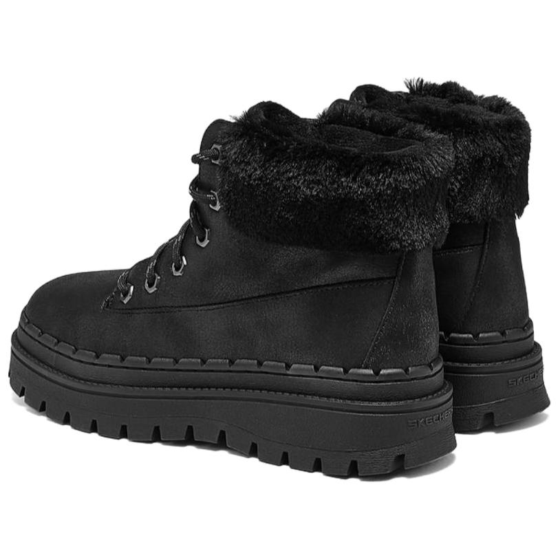 Skechers Современные Теплые Прочные Удобные Универсальные Короткие Снегоступы Женские ботинки Черный 169032-BBK