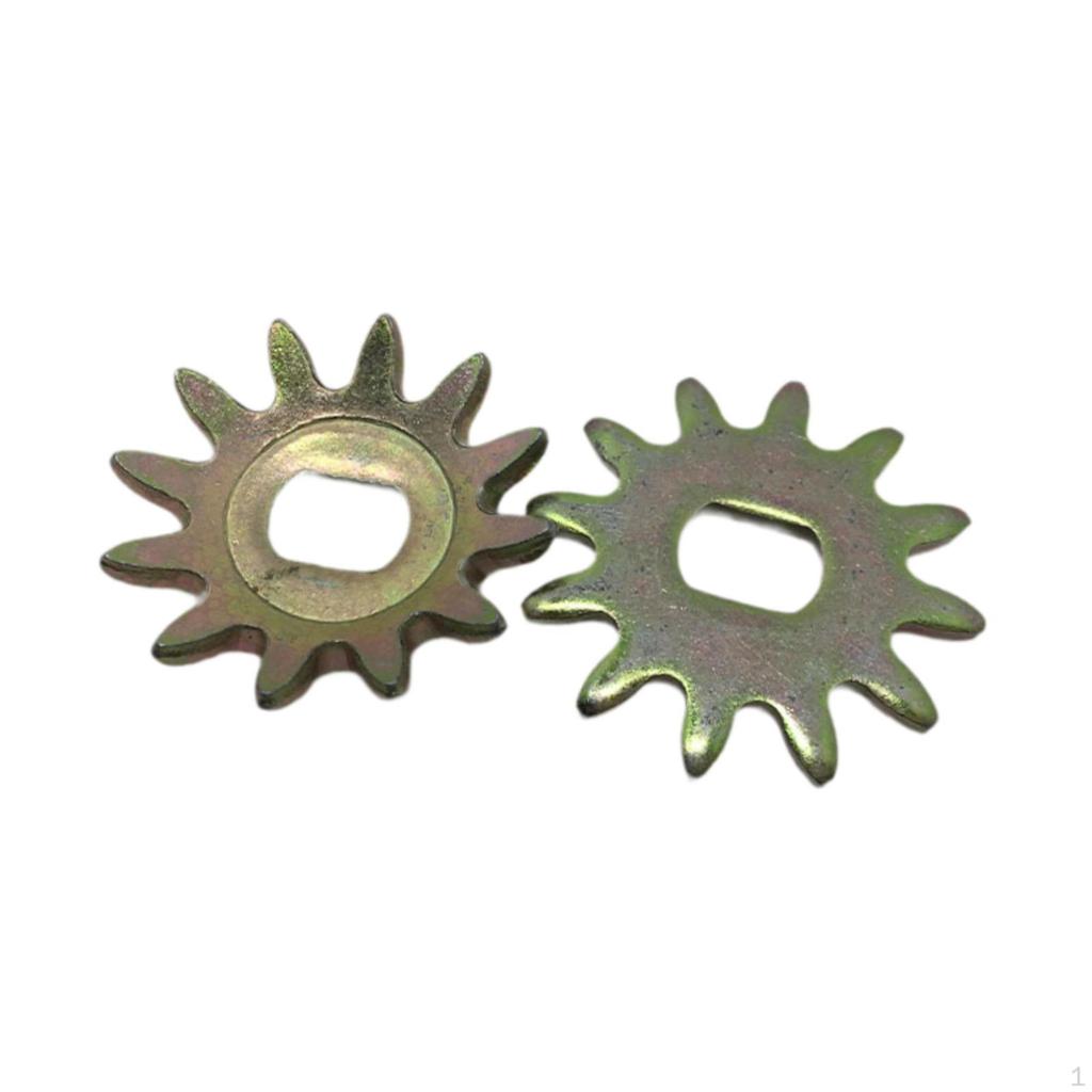 2 Pieces 3/4 Tons Horizontal Jack Gears Metal Gear Wheel Set Socket Tooth Flat Repair Fittings