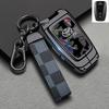 Handmade Cowhide Genuine Leather Key Case for TOYOTA Camry Hanlanda Car Key Protection Sleeve with Keychain - Protective Shell
