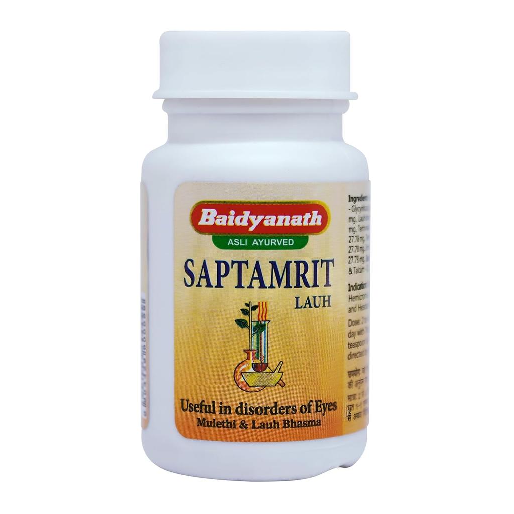Baidyanath Jhansi Saptamrit Lauh Ayurvedic Tablets Pack Of 2 X 40Tab Natural Herbal Wellness