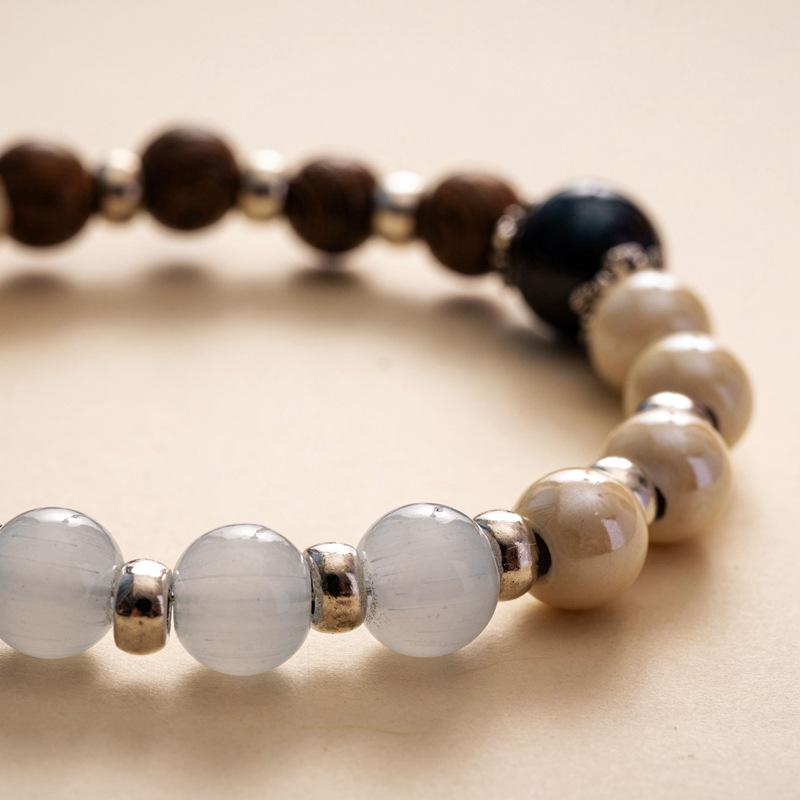 Керамический браслет в этническом стиле, браслет для девочек-студенток, серия «Лес бабочек», простые универсальные украшения