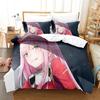 Darling In The Franxx Bedding Set Boys Bedroom Duvet Cover Set 3D Bed Sheet Single Twin Full Queen King Size Duvet Cover Bed Set
