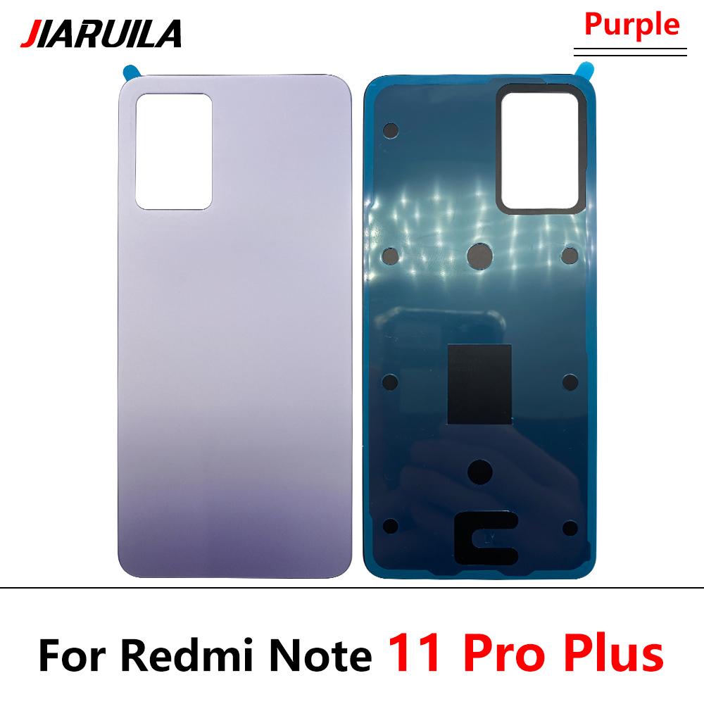 Стекло задней двери аккумулятора, замена задней части корпуса для Redmi Note 11 Pro 5G 11S 11 Pro Plus 11