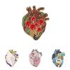 Unique Creative Heart Series Organ Love Heart Brooch Fashion Accessory For Clothing And Bags