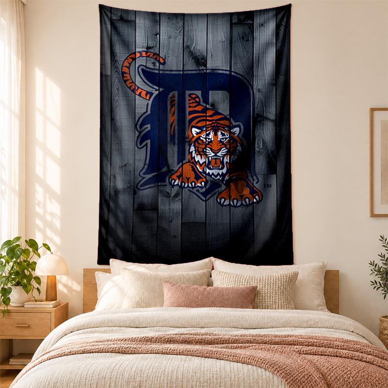 Detroit Tigers Tapestry highquality for decorating living room bedroom dorm walls ideal as bedroom wallart orholiday gift