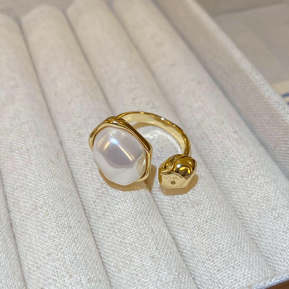 Ювелирные изделия Аксессуары Жемчужные Открытые Кольца Регулируемое Открытие Корейское Жемчужное Кольцо Элегантное Жемчужное Кольцо Вечеринка