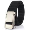 New Men'S Commuting Belt With Automatic Buckle Nylon Waistband, Outdoor Leisure Versatile Double-Layer Thick Belt