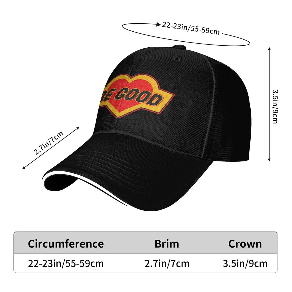 Be Good Heart Sun Baseball Cap Summer Casual Trucker Hat For Female Male Tennis Skate Baseball Caps