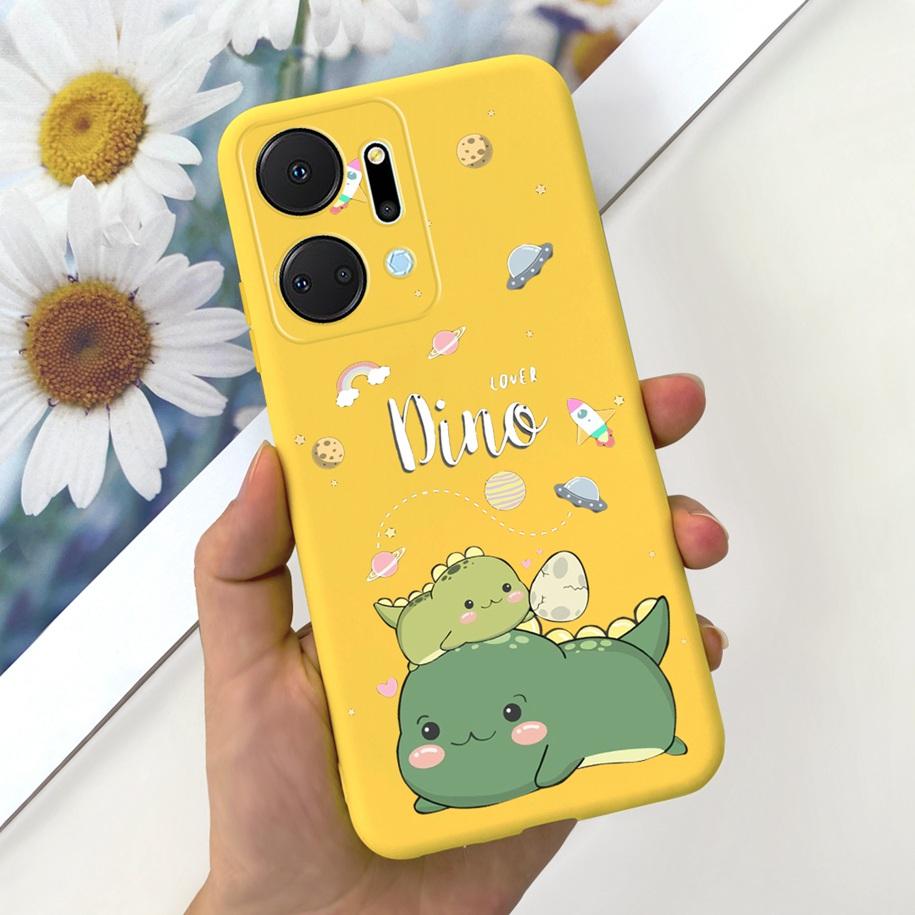For Honor X7a Case RKY-LX1 RKY-LX2 RKY-LX3 Cover Cute Duck Dinosaur Soft Funda For Honor X7 X7b Bumper on HonorX7b HonorX7a Para