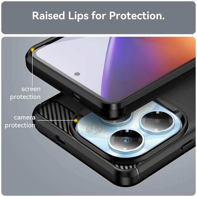 Для чехла Infinix Note 40X 5G Чехол Infinix Note 40X 5G Capas Coque Ударопрочный Мягкий ТПУ Углеродное волокно Fundas Infinix Note 40X 5G