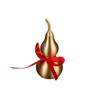 Exquisite Brushed Brass Gourd Pendant - Home Entrance Ornament & Housewarming Gift