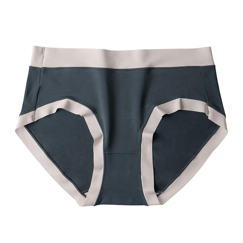 Ladies Spring and Autumn Comfortable Camellia Fragrance Antibacterial File Waist Breathable Briefs