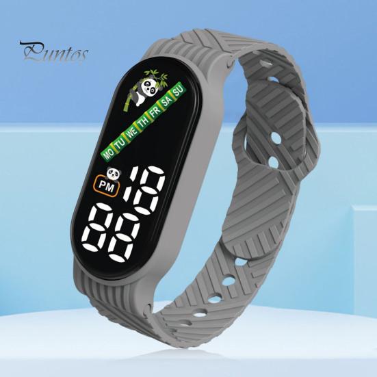 Fashion LED Sports Watch for Students Waterproof Multicolor Electronic Wristwatch with Soft Silicone Strap Stylish Gift for Men Women