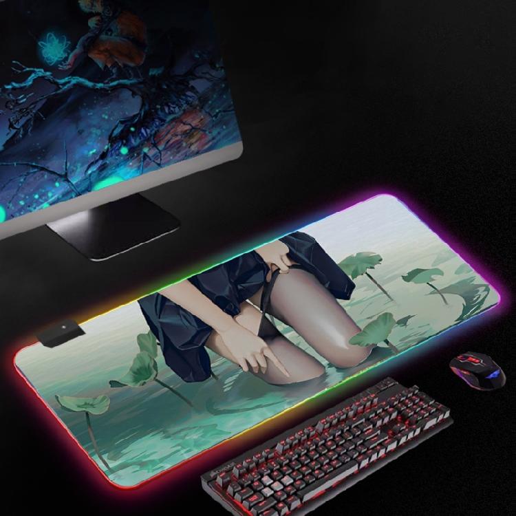 Gaming Mousepad PC Accessories Desk Mat Gaming Mat Extended Pad Mouse Gamer Desk Interior Mouse Pad Mouse Mat with LED