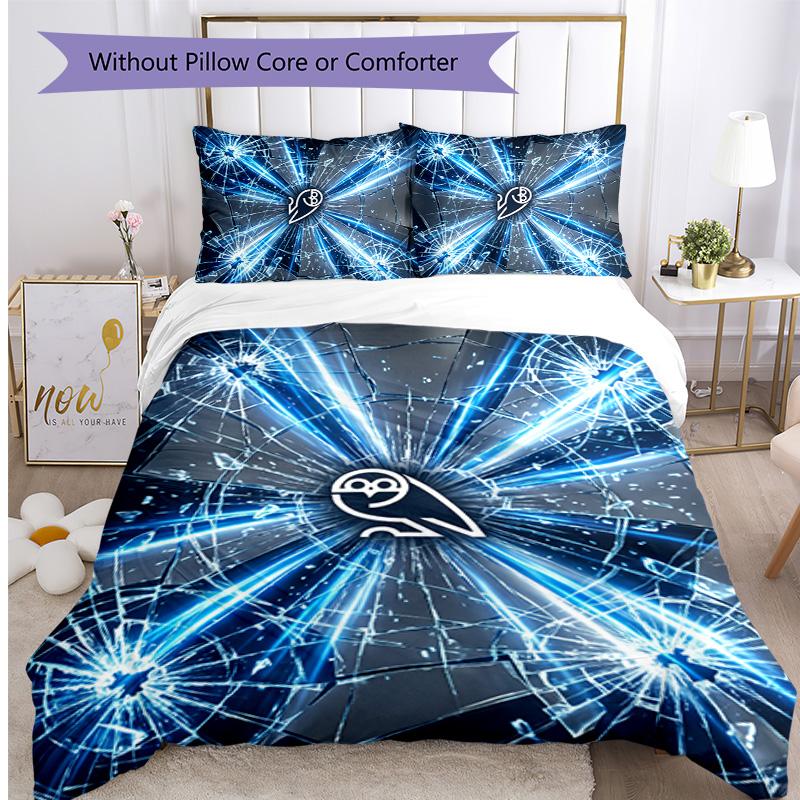 Sheffield Wednesday Football Printed 3 Pieces Bedding Set, Comfortable Skin Friendly Bedroom Duvet Cover Set