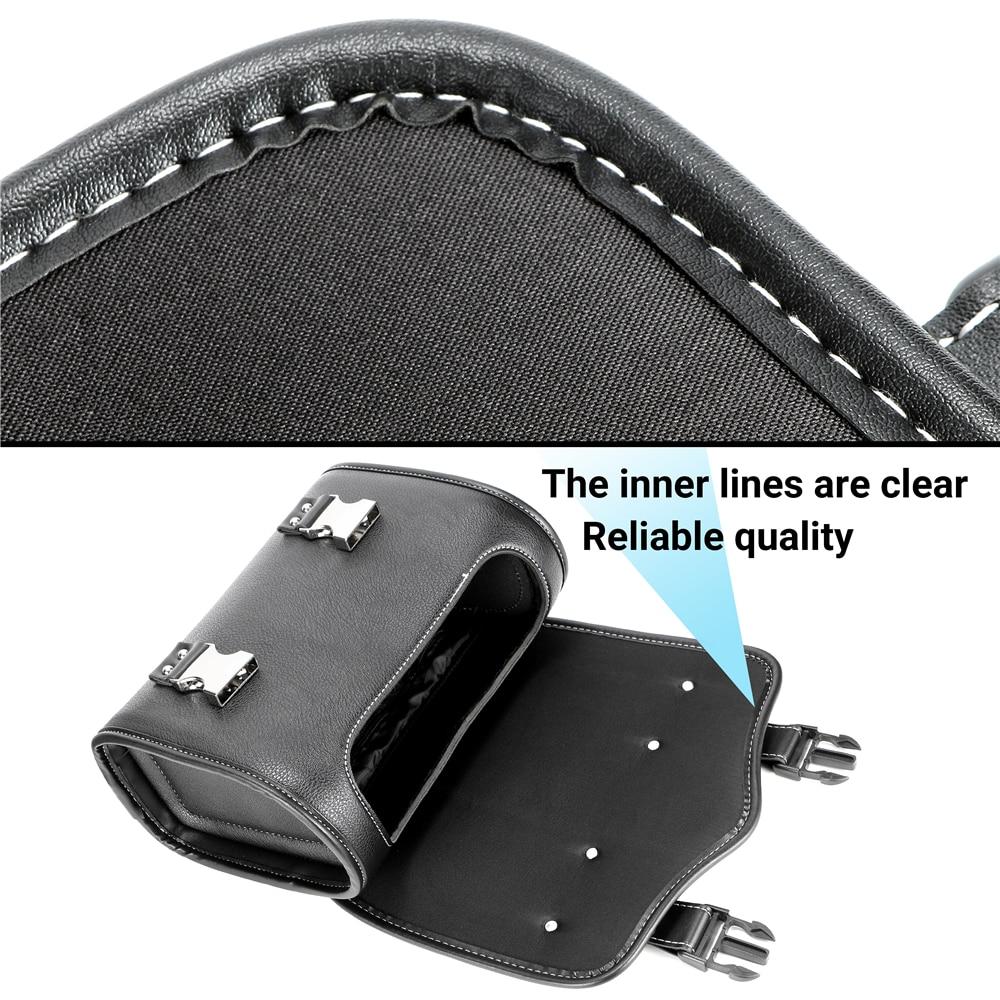Мотоциклетная сумка, универсальная седельная сумка из искусственной кожи, боковая сумка для инструментов, сумка для хранения инструментов, седельная сумка для багажа