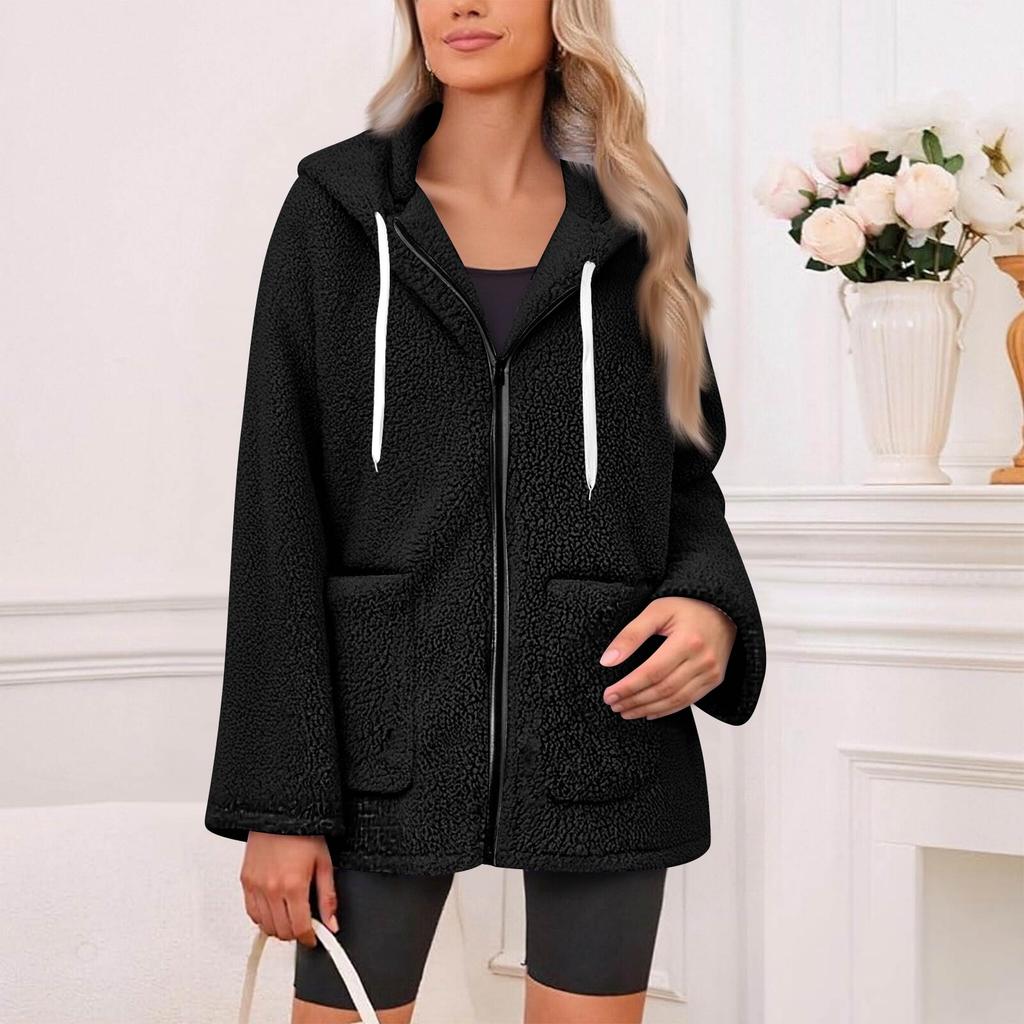 Women's Zip Up Hoodies Oversized Fleece Long Pullover Hooded Sweatshirts Casual Long Sleeve Fall Hoodie Jacket