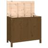VidaXL Laundry Box Honey Brown 88.5x44x76 Cm Solid Pine Wood 823582