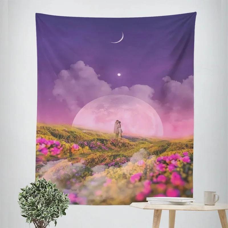 Fantasy Moon Decorative Tapestry Home Wall Decor Office Living Room Tapestry