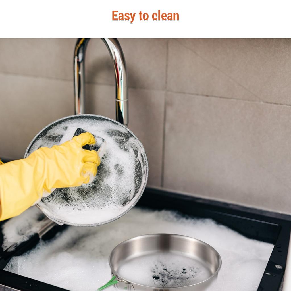 Складная походная посуда из нержавеющей стали для 1-2 человек, кастрюля, сковорода, подходит для всех