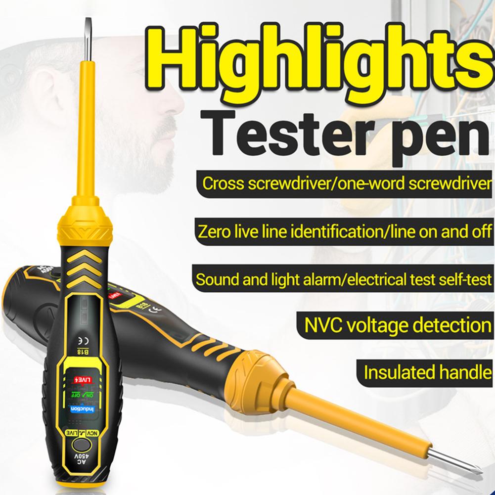 Digital Voltmeter Pen LCD Backlight Voltmeter Power On/Off Detection