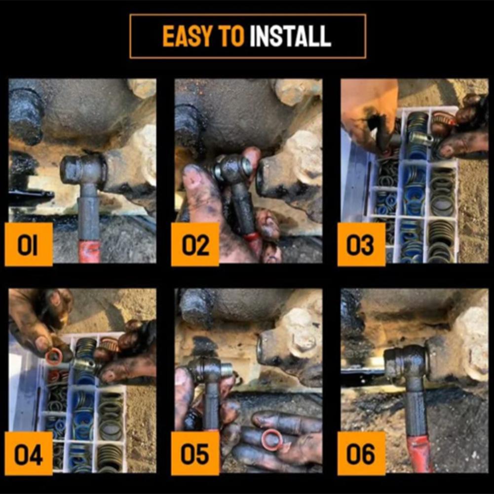 Комбинированная прокладка Ассорти уплотнительных прокладок M6–M16