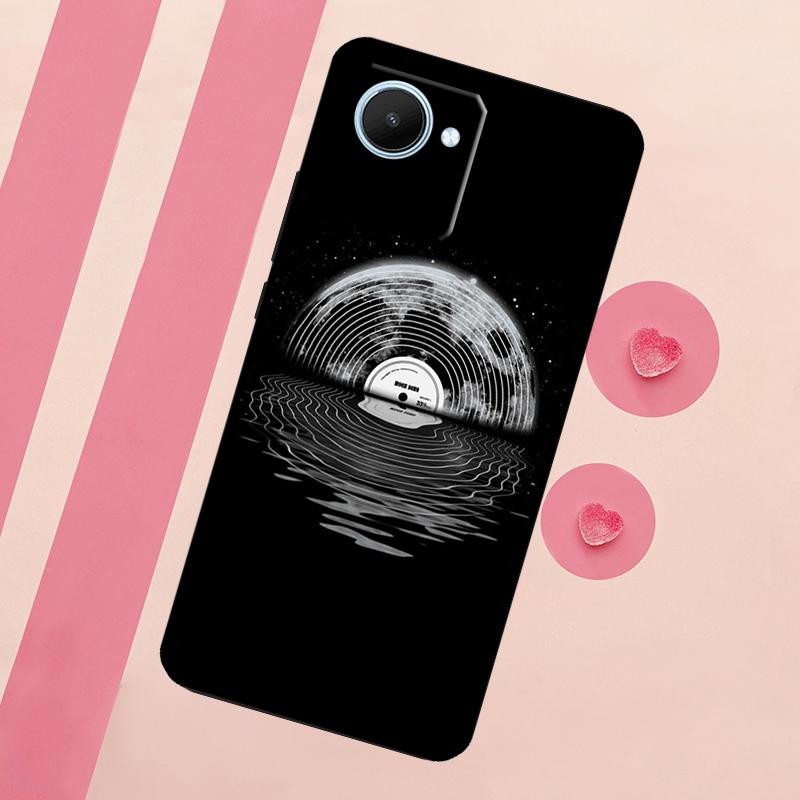 Виниловый DJ Пластинка Арт Чехол для Realme C55 C53 C35 C33 C31 C30 C21Y C25s C15 C11 GT Neo 5 3T 2T 9 10 11 Pro Plus