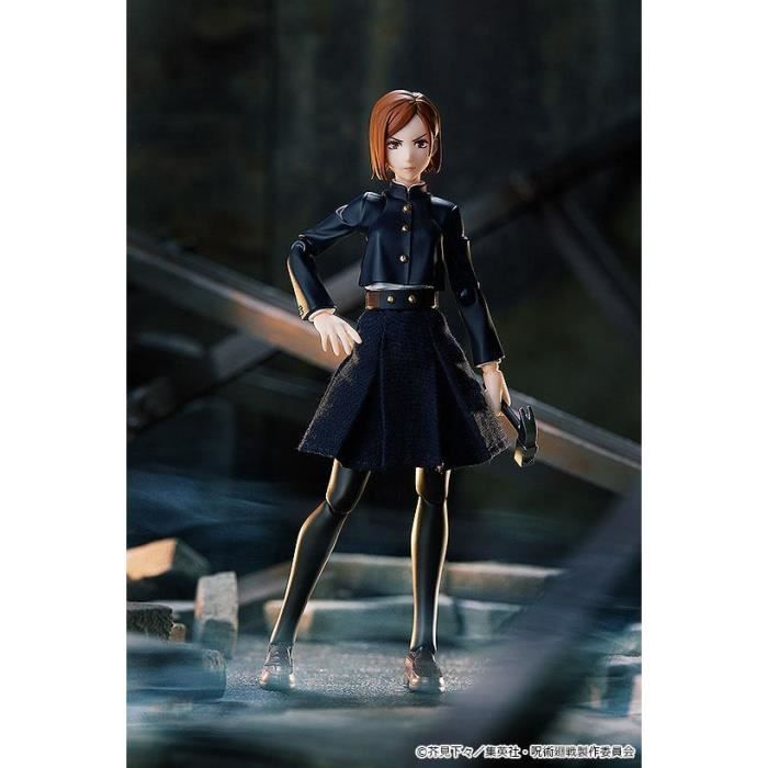Figurine - GOOD SMILE COMPANY - FIGMA NOBARA KUGISAKI - 15 Cm - Accessoires - Têtes Interchangeables - Socle