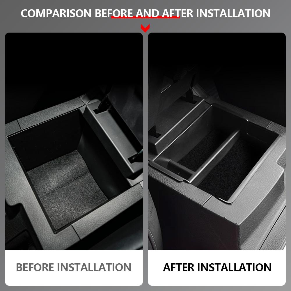 Органайзер-лоток на центральную консоль автомобиля для Isuzu D-Max DMAX 2025-2025 MUX, вставка в подлокотник, дополнительный ящик для хранения, черный