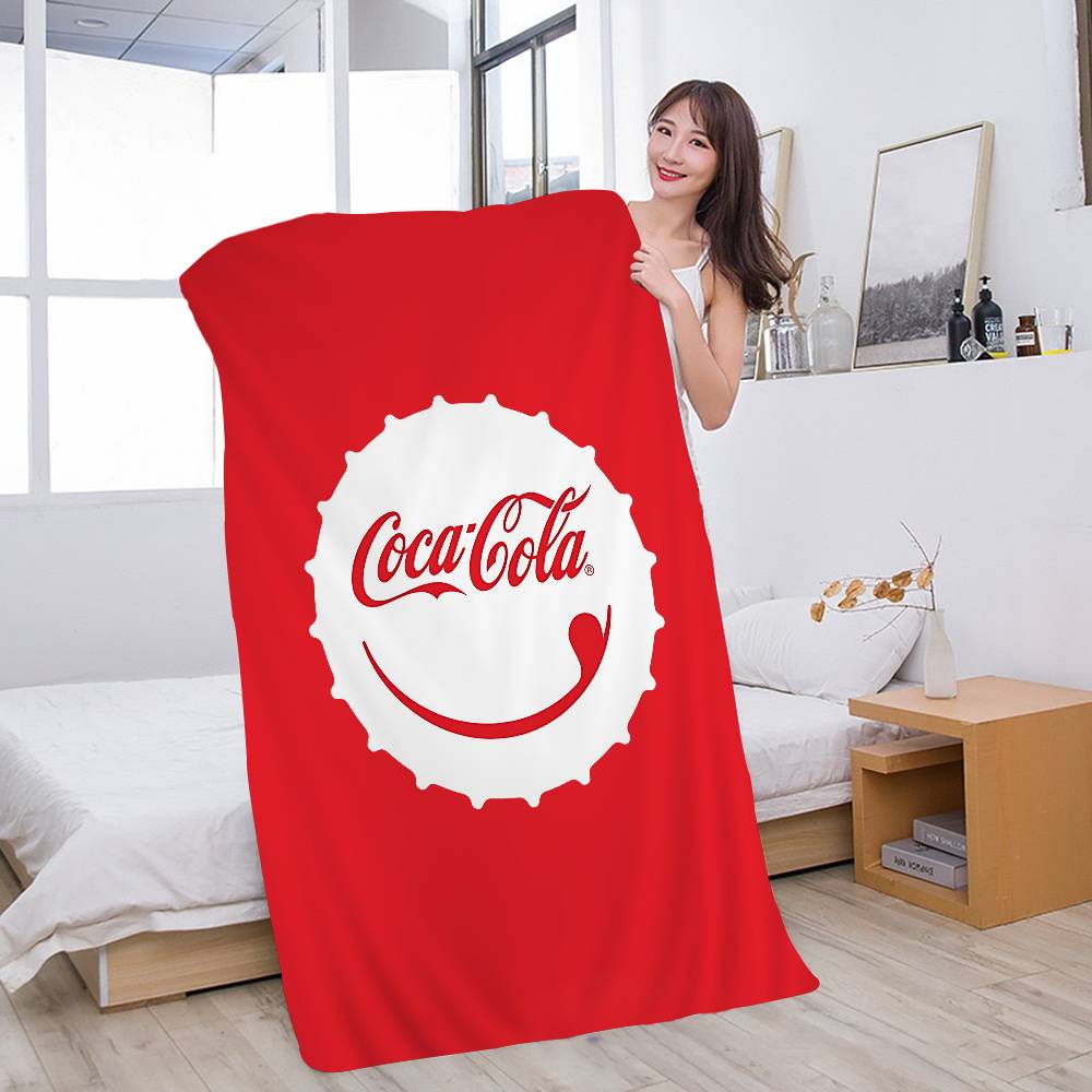 Логотип C-COCA C-COLAS Аниме Пляжное Полотенце для плавания Мягкое Впитывающее Мочалка Детские Подарки Для детей Путешествия Кемпинг Спортзал