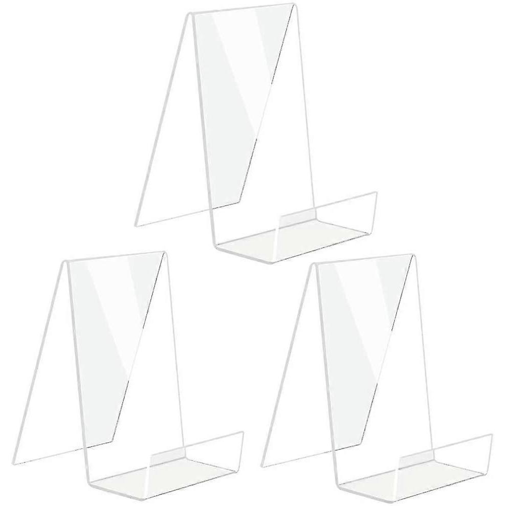 3 Pieces Book Stand / Bookend, Clear Acrylic Book Stand, Book Stand, Acrylic Book Stand