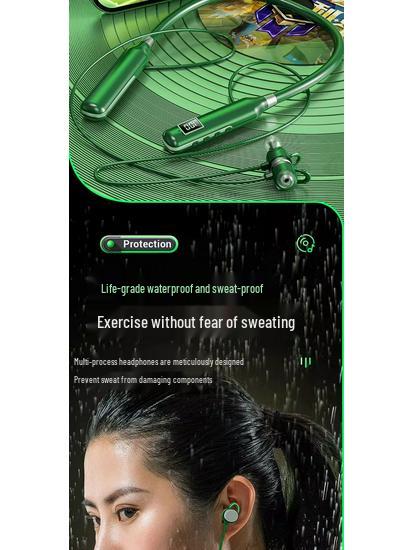 Беспроводные наушники Bluetooth: Спортивные наушники-вкладыши с оголовьем, двойным ухом, длительным временем работы и шумоподавлением