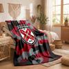 Fulham Football Print Flannel Blanket Soft Warm Sofa Bed Throw Blanket For Home Office Bedroom