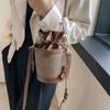 Sewing Thread Trend Crossbody Bags Bucket Fashion High Quality Shoulder Bags for Women Drawstring Women's Handbags