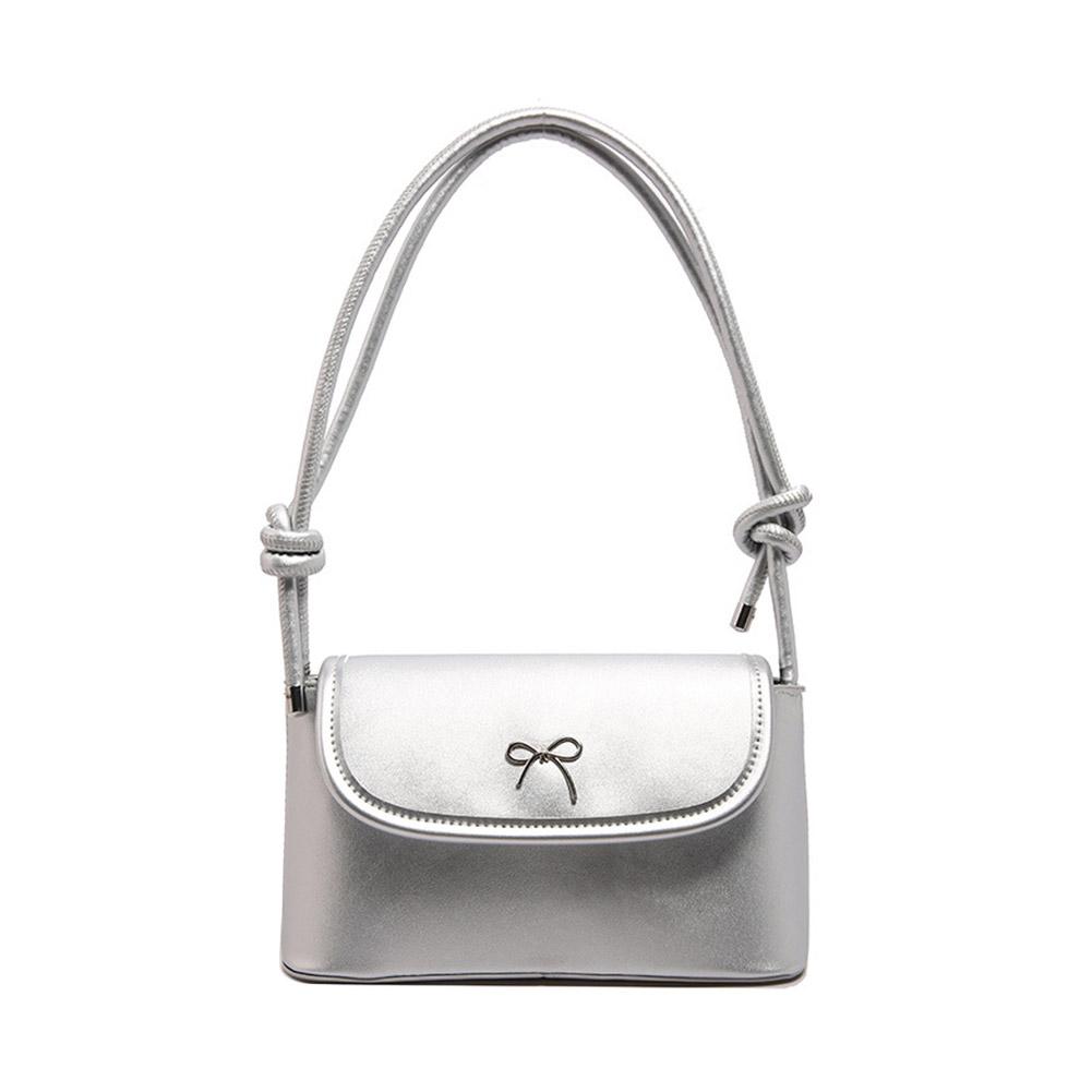 Fashionable Ladies' Beautiful Bags PU Leather Handbag Sweet Cute Leather Bags Casual Commuter Female Underarm Handbags