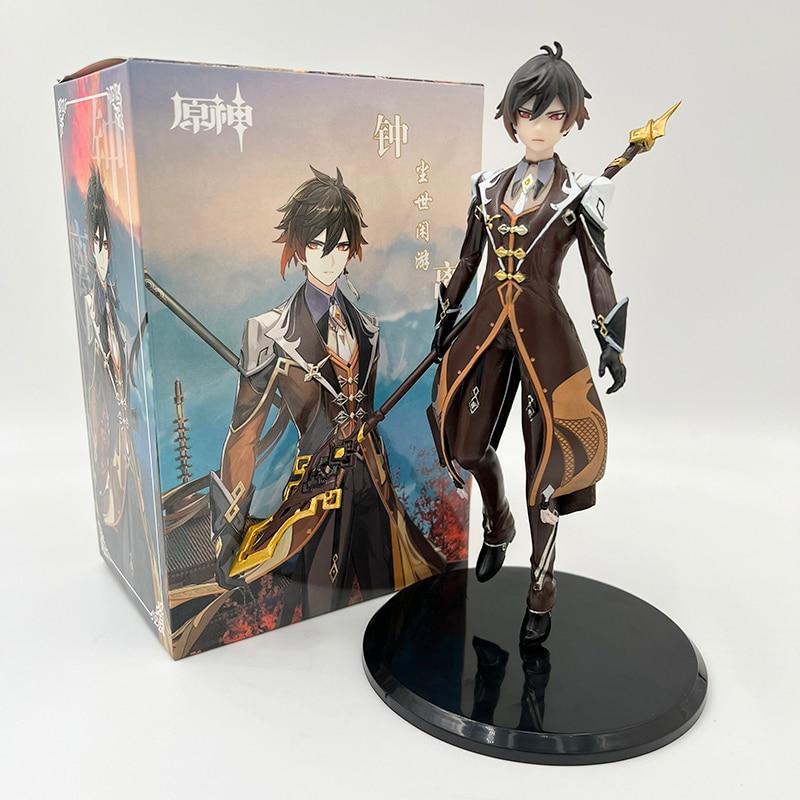 19cm Genshin Impact Zhongli Anime Figure Genshin Impact Xiao Vigilant Yaksha Action Figure Klee /Qiqi Figure Collectible Doll Toy