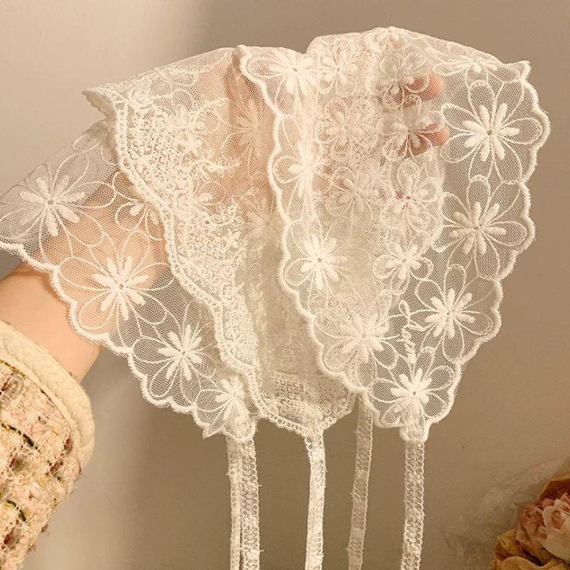 Women's Thin Style Hair Scarf Summer French Style Headscarf Headband Thin Breathable Ribbon Silk Scarf Retro Decoration