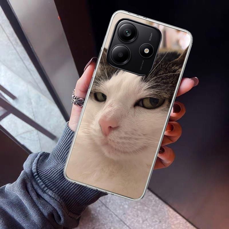 Смешные мемы с котиками Чехол для телефона Для Xiaomi Redmi Note 10 11 12 13 14 15 Pro Plus 11S 12S 14S 11T 11E 10S Мягкий ТПУ Задняя крышка Redm